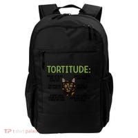 Tortitude Tortie Cat Lover Tortoiseshell Cat Owner Funny Gift Backpack thumb 0