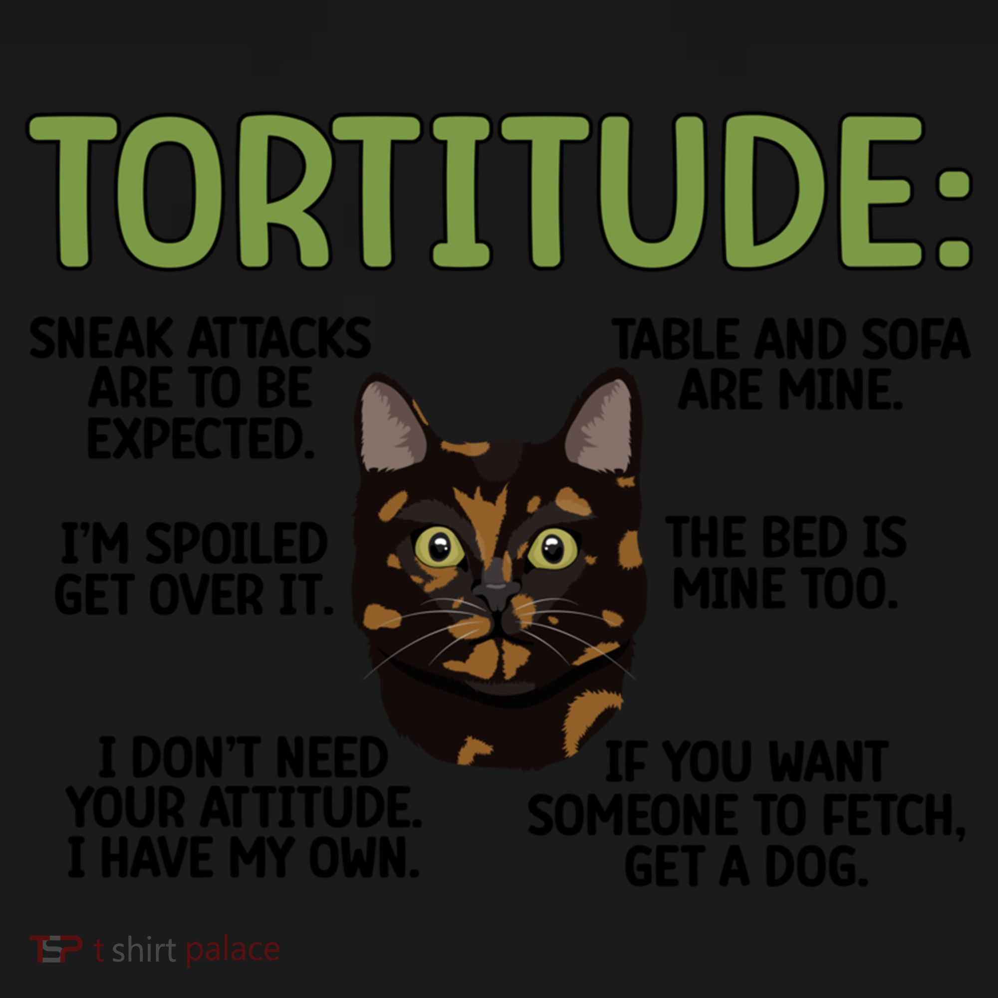 Tortitude Tortie Cat Lover Tortoiseshell Cat Owner Funny Gift Women's Hoodie