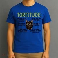 Tortitude Tortie Cat Lover Tortoiseshell Cat Owner Funny Gift T-Shirt thumb 3