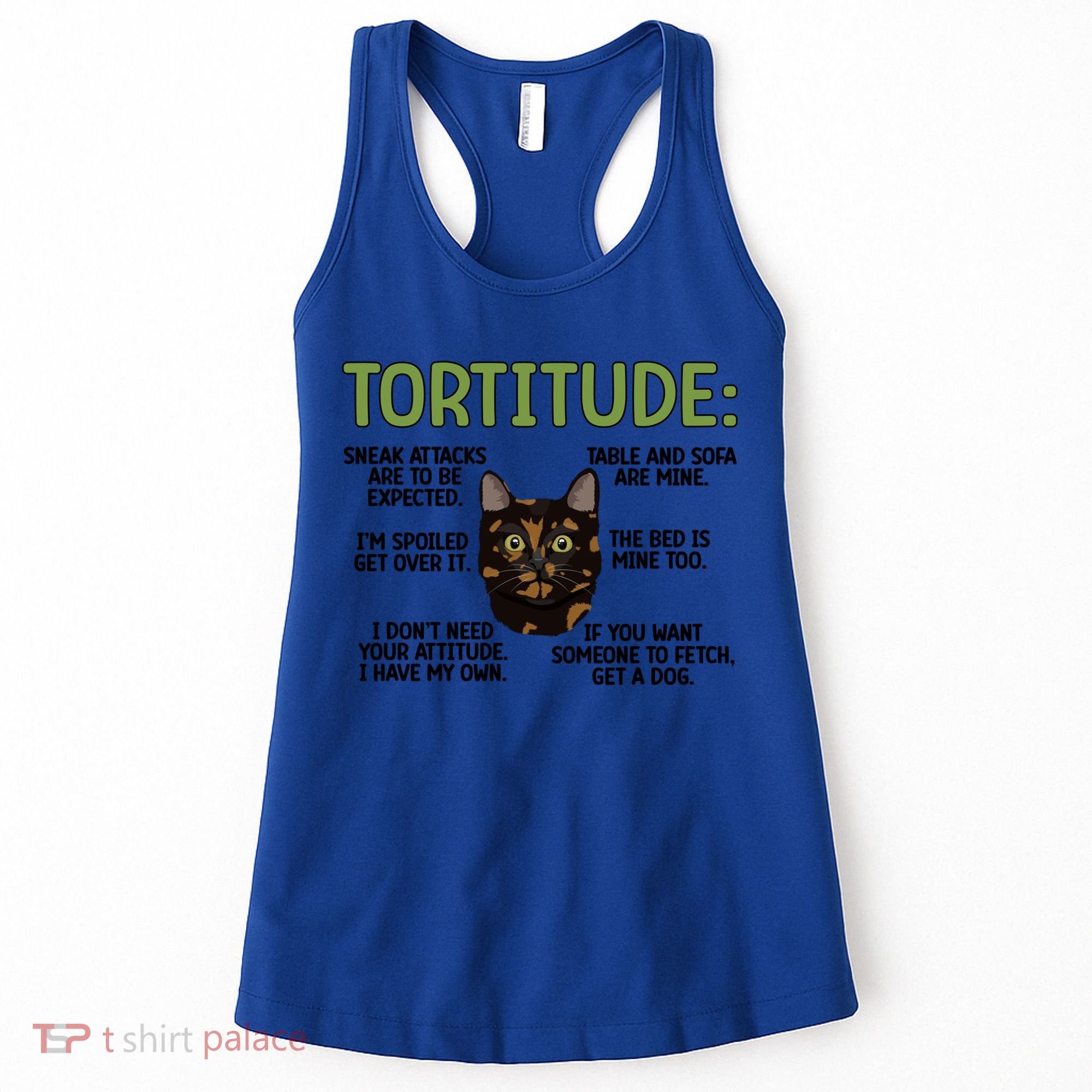 Tortitude Tortie Cat Lover Tortoiseshell Cat Owner Funny Gift Women's Tank Top