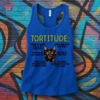 Tortitude Tortie Cat Lover Tortoiseshell Cat Owner Funny Gift Women's Tank Top thumb 3