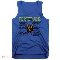 Tortitude Tortie Cat Lover Tortoiseshell Cat Owner Funny Gift Tank Top thumb 0