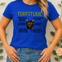 Tortitude Tortie Cat Lover Tortoiseshell Cat Owner Funny Gift Women's T-Shirt thumb 2