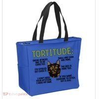 Tortitude Tortie Cat Lover Tortoiseshell Cat Owner Funny Gift Tote Bag thumb 2