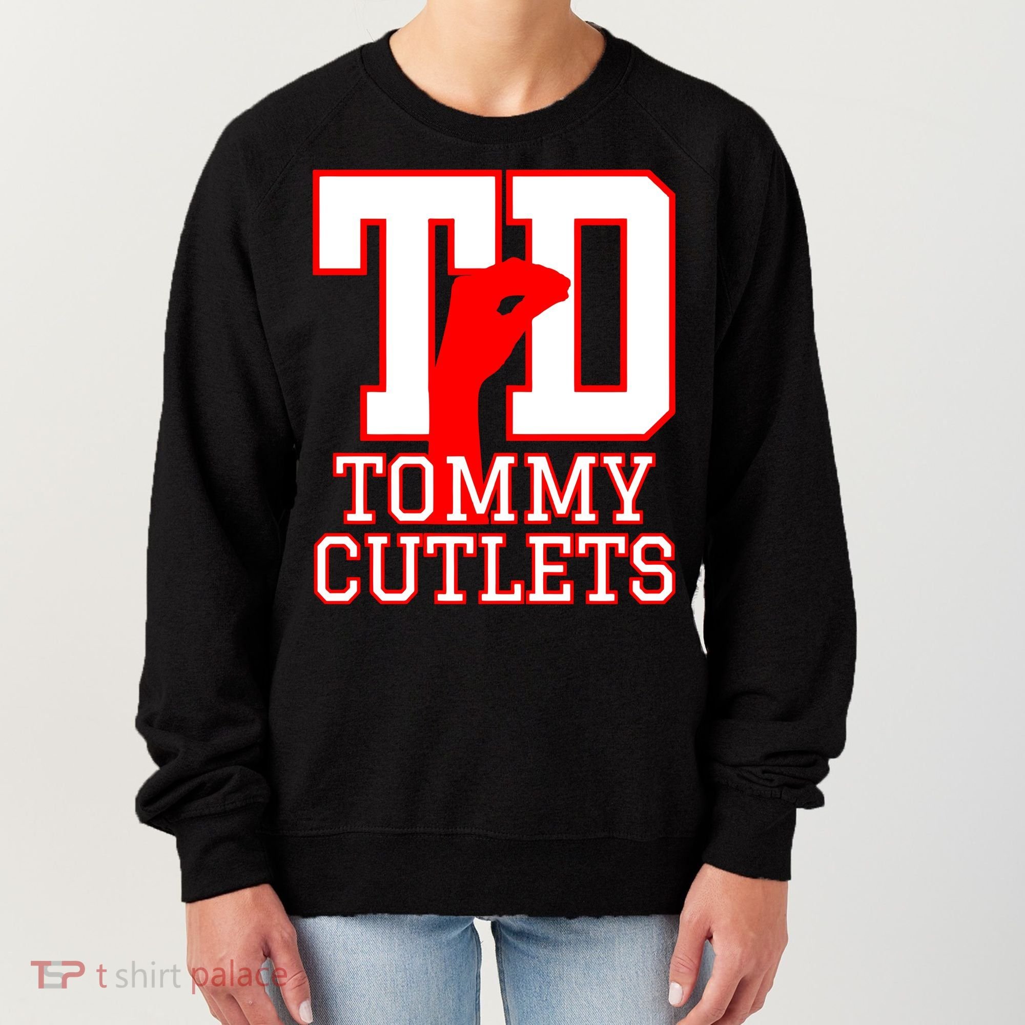 Td Tommy Cutlets New York Italian Football Women's Sweatshirt