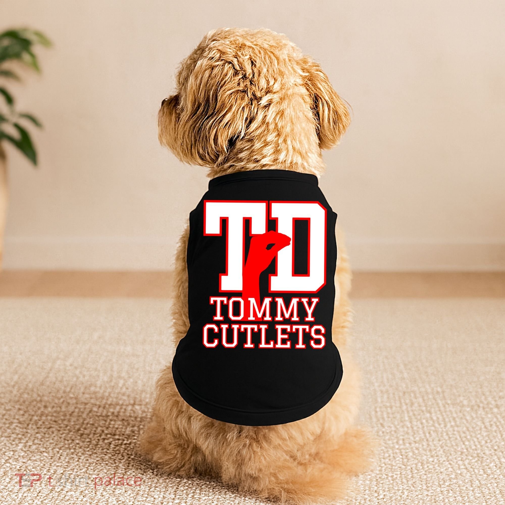 Td Tommy Cutlets New York Italian Football Doggie Tank
