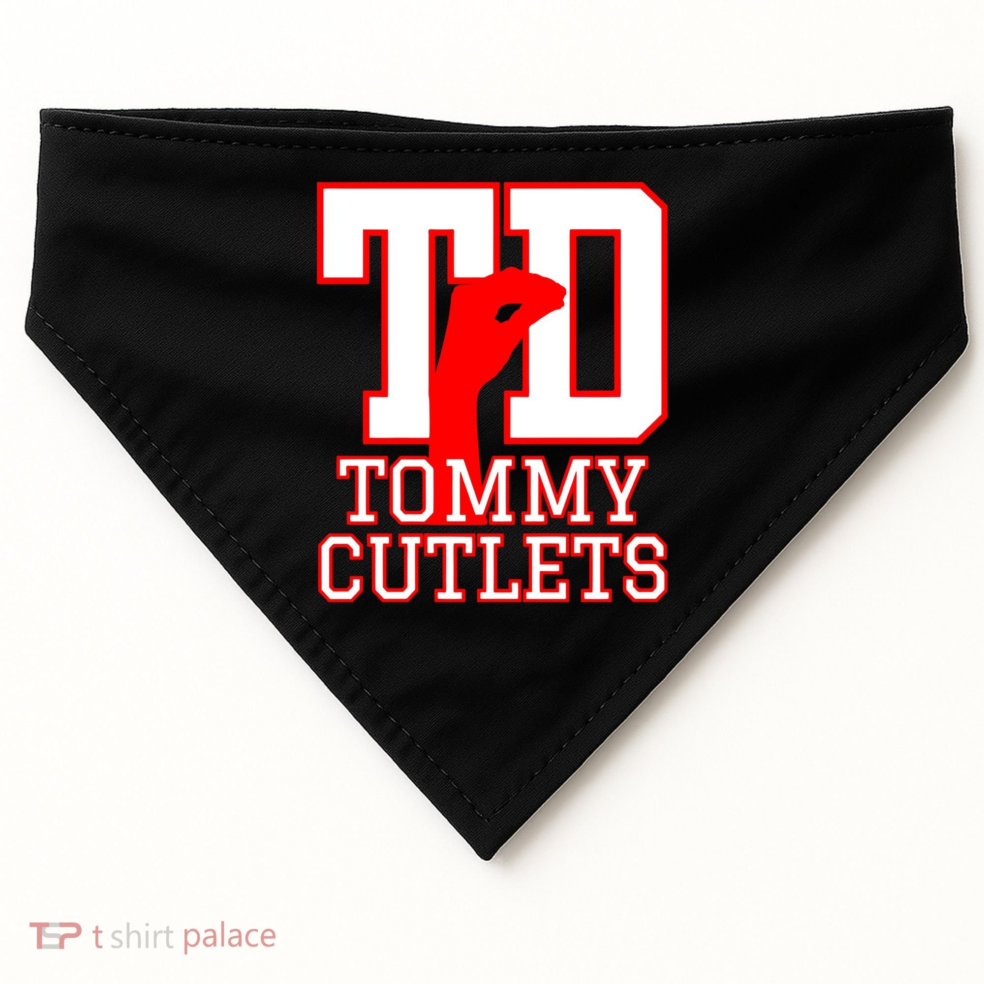 Td Tommy Cutlets New York Italian Football USA-Made Doggie Bandana