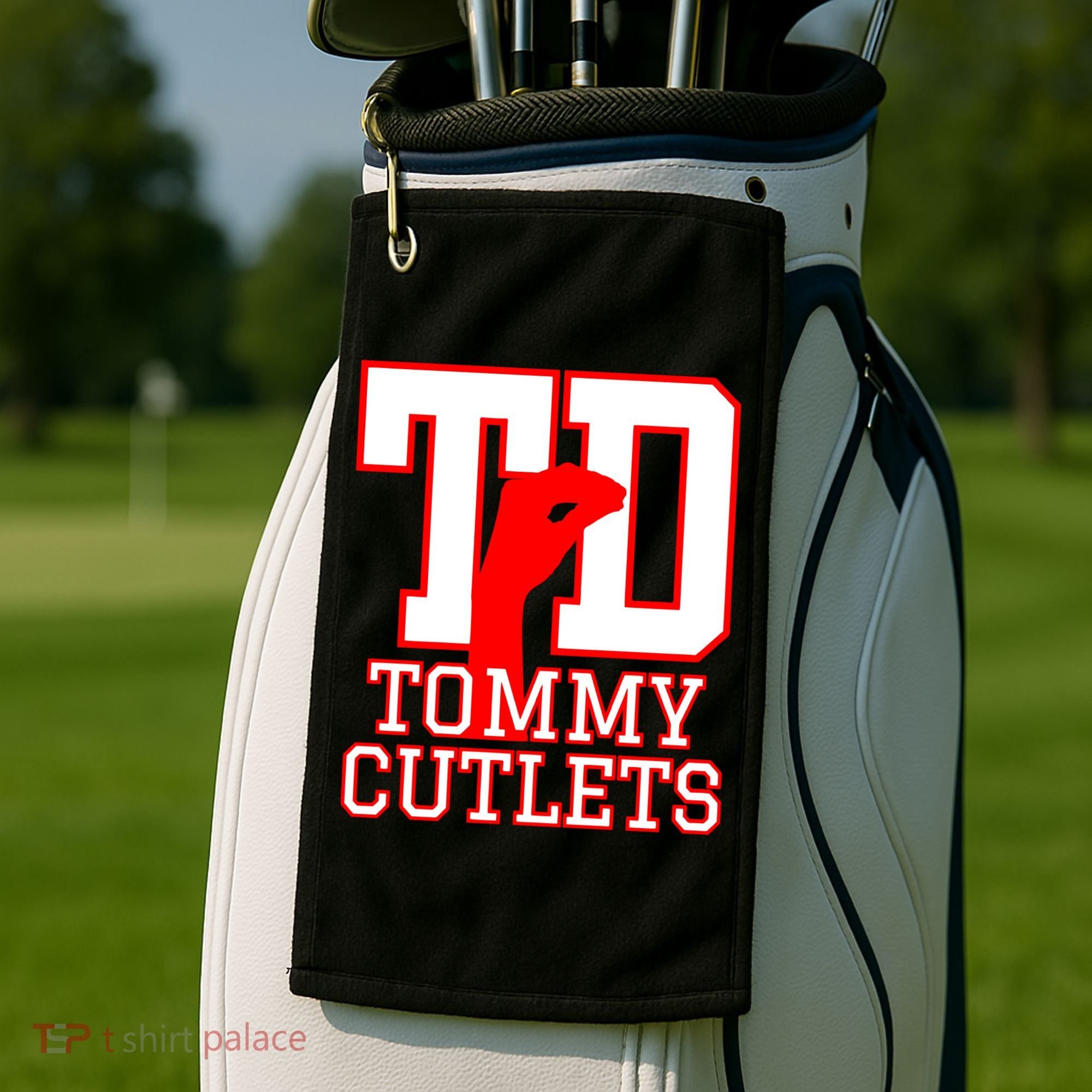 Td Tommy Cutlets New York Italian Football Golf Towel