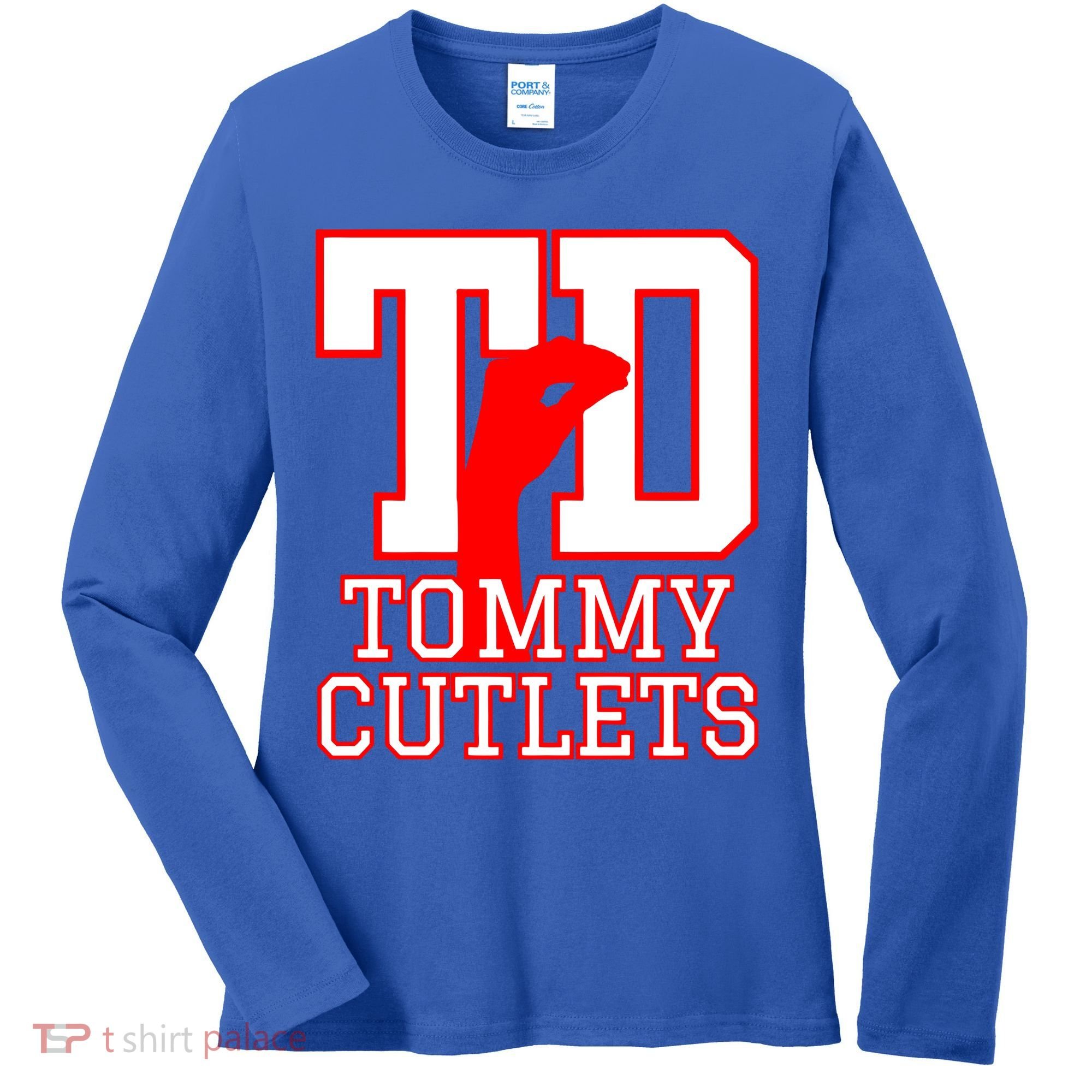 Td Tommy Cutlets New York Italian Football Women's Long Sleeve Shirt