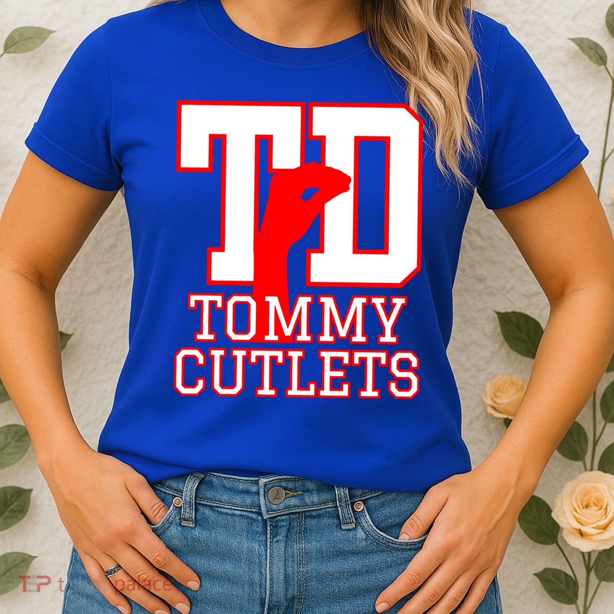 Td Tommy Cutlets New York Italian Football Women's T-Shirt