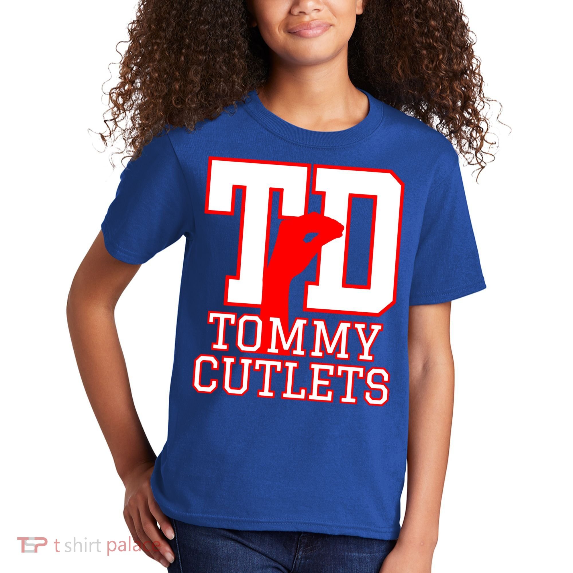 Td Tommy Cutlets New York Italian Football Kids T-Shirt