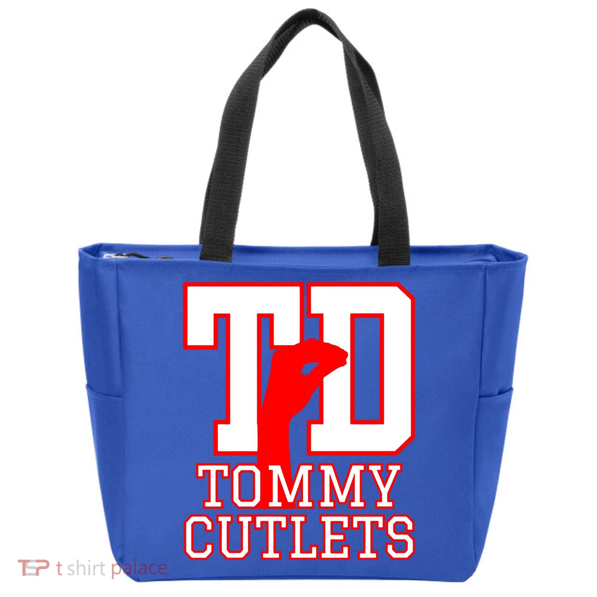 Td Tommy Cutlets New York Italian Football Tote Bag
