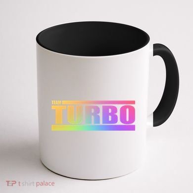 Team Turbo Challenge (Rainbow) Racing Great Gift Coffee Mug back