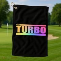 Team Turbo Challenge (Rainbow) Racing Great Gift Golf Towel thumb 1