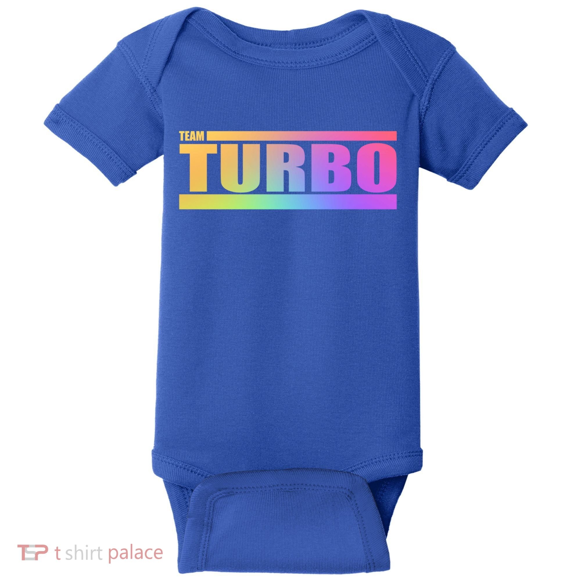 Team Turbo Challenge (Rainbow) Racing Great Gift Baby Bodysuit