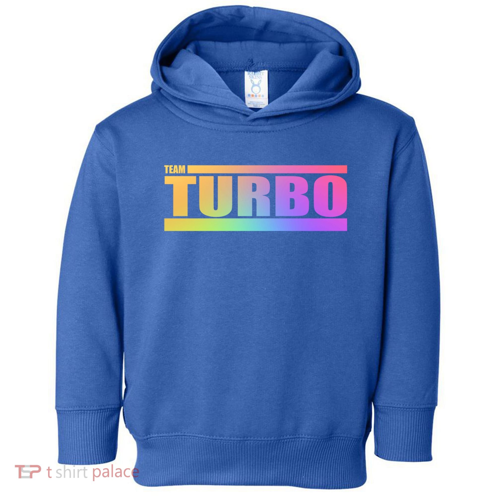 Team Turbo Challenge (Rainbow) Racing Great Gift Toddler Hoodie