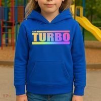Team Turbo Challenge (Rainbow) Racing Great Gift Kids Hoodie thumb 3