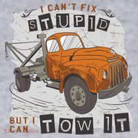 Tow Truck Driver I Can't Fix Stupid But I Can Tow It Women's Sweatshirt thumb 2
