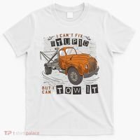 Tow Truck Driver I Can't Fix Stupid But I Can Tow It T-Shirt thumb 0