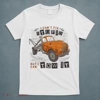 Tow Truck Driver I Can't Fix Stupid But I Can Tow It T-Shirt thumb 5