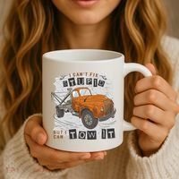 Tow Truck Driver I Can't Fix Stupid But I Can Tow It Coffee Mug thumb 3