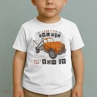 Tow Truck Driver I Can't Fix Stupid But I Can Tow It Toddler T-Shirt thumb 2