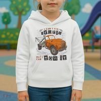 Tow Truck Driver I Can't Fix Stupid But I Can Tow It Kids Hoodie thumb 3
