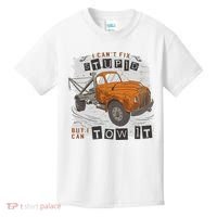 Tow Truck Driver I Can't Fix Stupid But I Can Tow It Kids T-Shirt thumb 0
