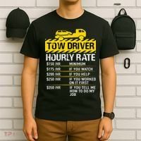 Tow Truck Driver Tow Driver Trucker Hourly Rate Tow Trucker T-Shirt thumb 6
