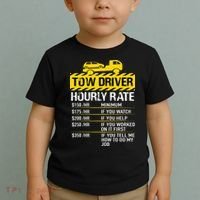 Tow Truck Driver Tow Driver Trucker Hourly Rate Tow Trucker Toddler T-Shirt thumb 2