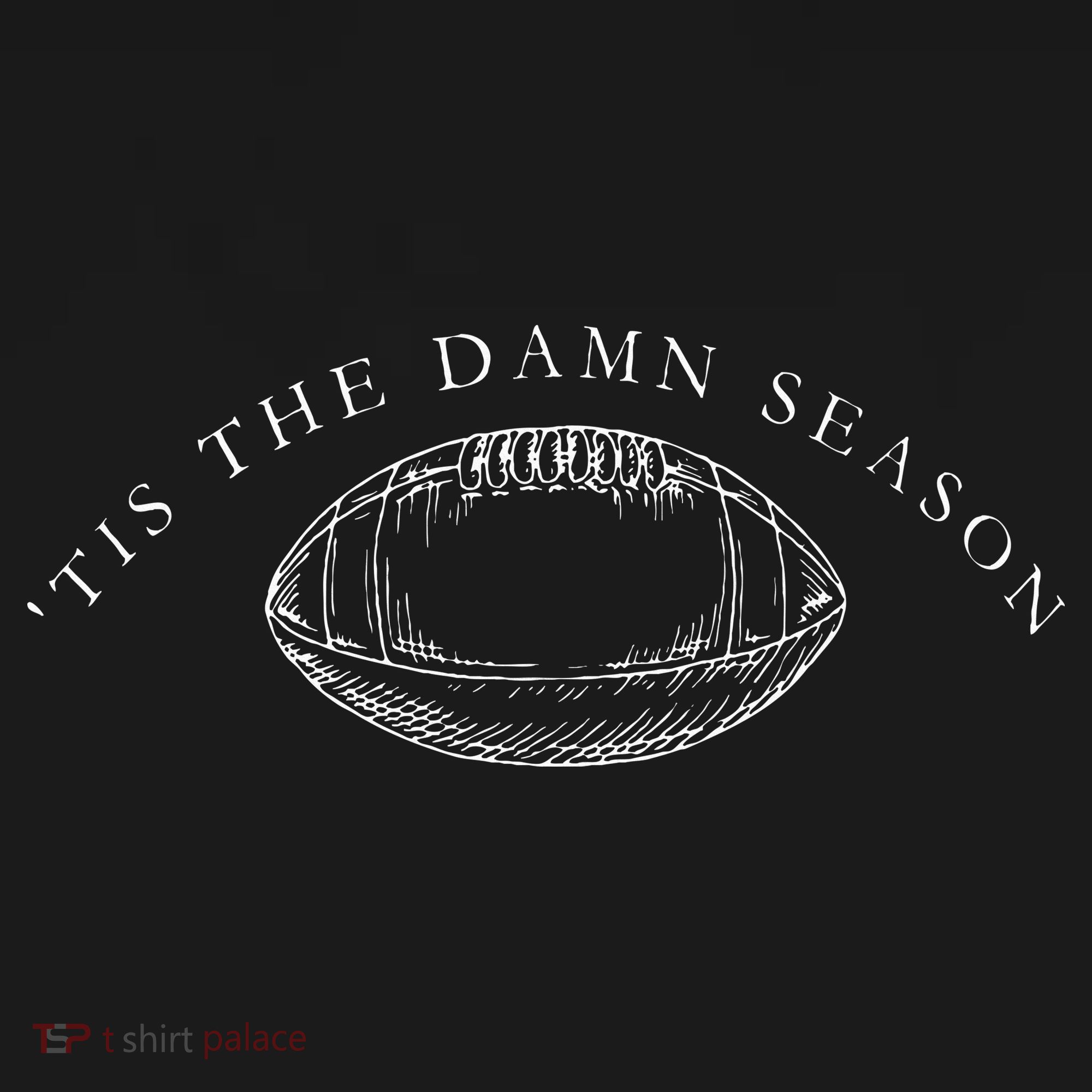 Tis The Damn Season Football Women's Hoodie