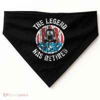 Truckers Truck Driver Retirement USA-Made Doggie Bandana thumb 0