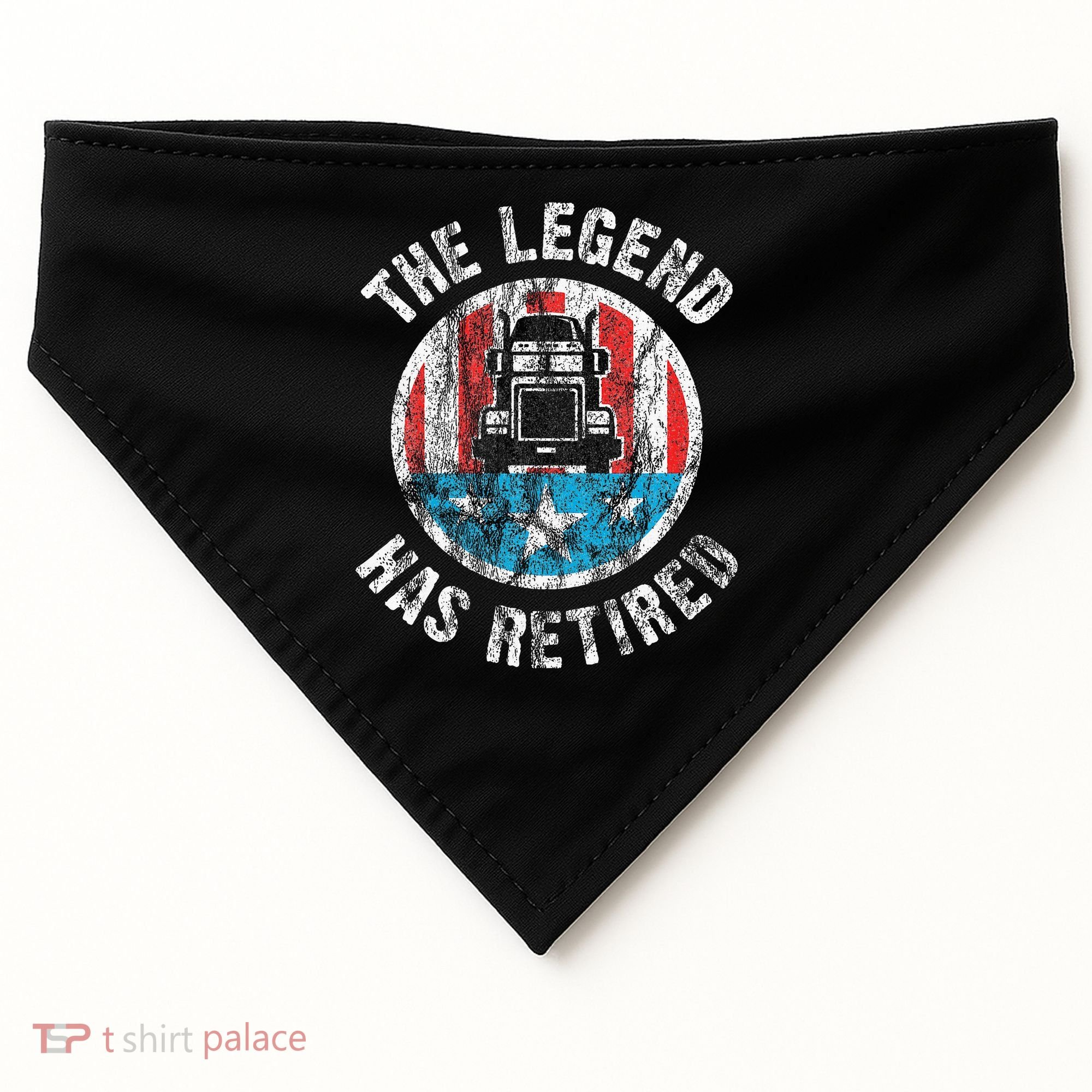Truckers Truck Driver Retirement USA-Made Doggie Bandana