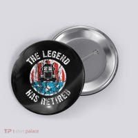 Truckers Truck Driver Retirement Button thumb 0