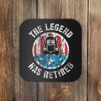 Truckers Truck Driver Retirement Coaster thumb 0