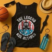Truckers Truck Driver Retirement Tank Top thumb 4