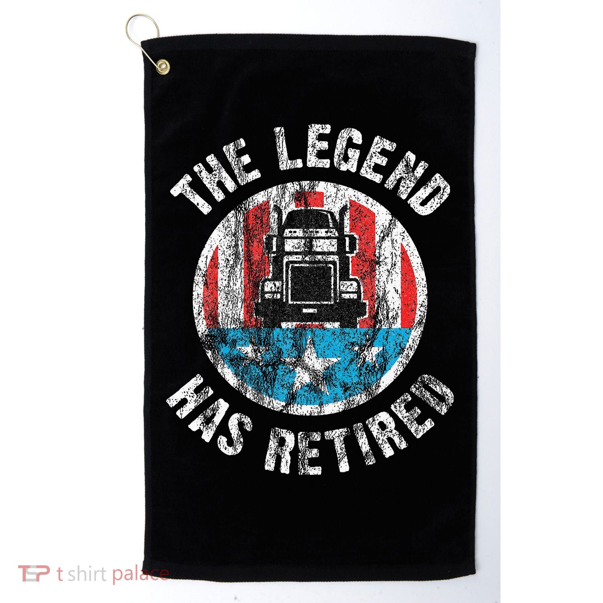 Truckers Truck Driver Retirement Golf Towel