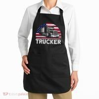 Trucker Truck Driver American Flag Trucker Apron thumb 2