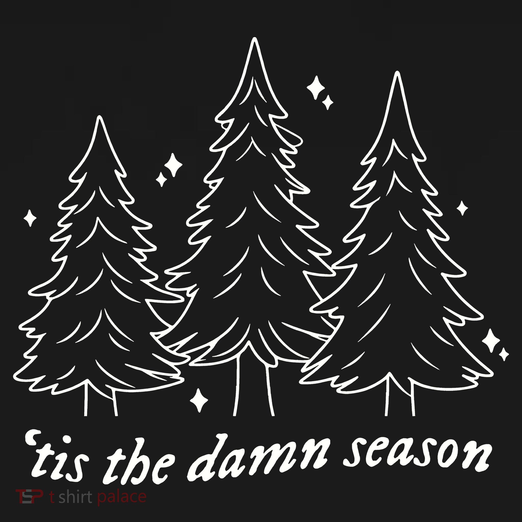 Tis The Damn Season Christmas Tree Mousepad
