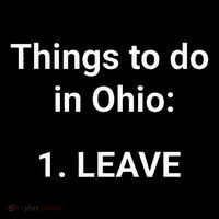 Things To Do In Ohio Leave Funny Ohio Memes Women's Hoodie thumb 2