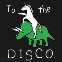 To The Disco Magical Unicorn Dinosaur Retro 80s Party Bucket Hat thumb 4