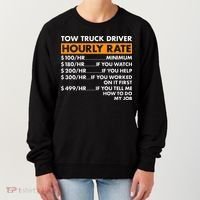 Tow Truck Driver Hourly Rate Tow Truck Operator Women's Sweatshirt thumb 0