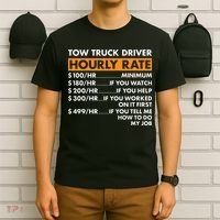 Tow Truck Driver Hourly Rate Tow Truck Operator T-Shirt thumb 6