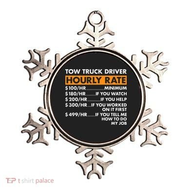 Tow Truck Driver Hourly Rate Tow Truck Operator Ornament