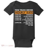 Tow Truck Driver Hourly Rate Tow Truck Operator Baby Bodysuit thumb 0