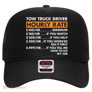 Tow Truck Driver Hourly Rate Tow Truck Operator Hat