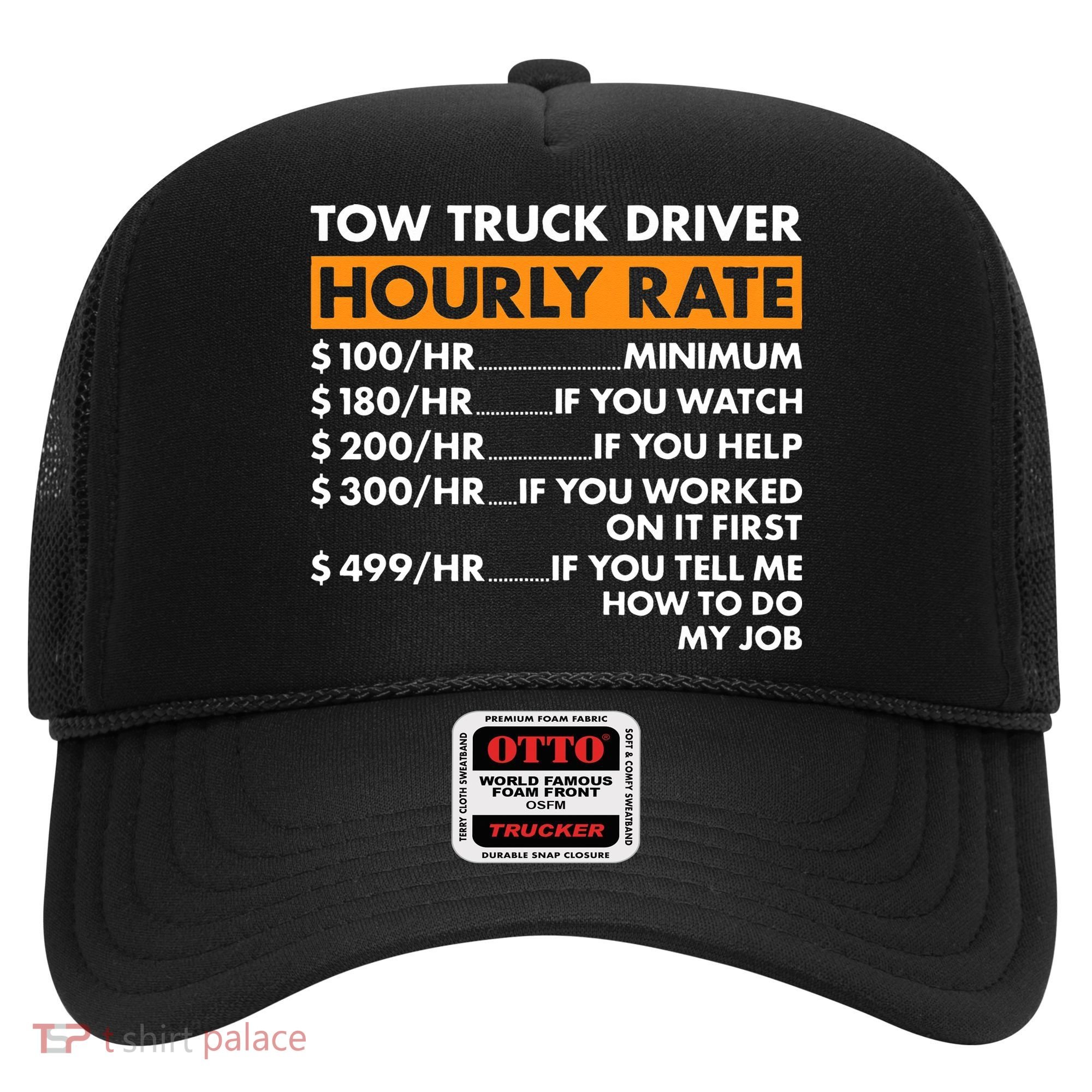Tow Truck Driver Hourly Rate Tow Truck Operator Hat