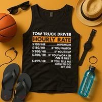 Tow Truck Driver Hourly Rate Tow Truck Operator Tank Top thumb 4