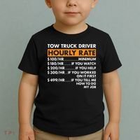 Tow Truck Driver Hourly Rate Tow Truck Operator Toddler T-Shirt thumb 2