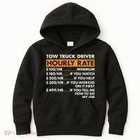 Tow Truck Driver Hourly Rate Tow Truck Operator Kids Hoodie thumb 0
